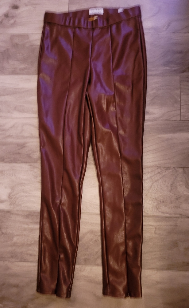 Nwt Sofia Jeans by Sofia Vergara Faus Leather Jegging size 4